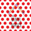 Red Polka Dot Pattern Vinyl 12" x 12" - The Vinyl Haus