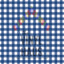 Blue Medium Gingham Pattern Vinyl 12" x 12" - The Vinyl Haus