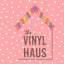 White Stars on a Pink Background Pattern Vinyl 12" x 12" - The Vinyl Haus