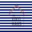Navy and White Stripe Pattern Vinyl 12" x 12" - The Vinyl Haus