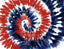 4th Of July Tie Dye Pattern Vinyl 12" x 9" - The Vinyl Haus