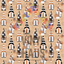 Fall Gnomes Peach Background Pattern Vinyl 12" x 12" - The Vinyl Haus