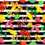 Fall Leaves with Stripes Pattern Vinyl 12" x 12" - The Vinyl Haus