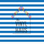 Blue and White Stripe Pattern Vinyl 12" x 12" - The Vinyl Haus