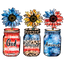 Sublimation Prints - Patriotic Mason Jars - The Vinyl Haus