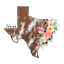 Sublimation Prints - Texas Cowhide Floral - The Vinyl Haus
