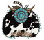 Sublimation Prints - Cowhide and Turquoise Pumpkin - The Vinyl Haus