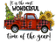 Sublimation Prints - Most Wonderful Time Christmas Truck - The Vinyl Haus