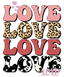 Sublimation Prints - LOVE XOXO - The Vinyl Haus