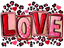 HTV Prints - Pink Leopard LOVE - The Vinyl Haus