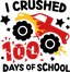 HTV Prints - I Crushed 100 Days of School - The Vinyl Haus