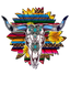 Copy of Sublimation Prints - Serape Cow Skull - The Vinyl Haus