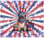 Sublimation Tumbler Wrap - 4th of July Burst With Pug - The Vinyl Haus