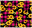 Sublimation Tumbler Wrap - Sunflowers on Pink Buffalo Plaid - The Vinyl Haus