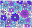 Sublimation Tumbler Wrap - Blue Purple and White Daisies on Stripes - The Vinyl Haus