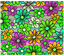 Sublimation Tumbler Wrap - Green Purple and Yellow Daisies on Stripes - The Vinyl Haus