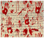 Sublimation Tumbler Wrap - Bloody Handprints - The Vinyl Haus