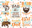 Sublimation Tumbler Wrap - Dad - The Vinyl Haus