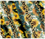 Sublimation Tumbler Wrap - Sunflower Leopard Stripes - The Vinyl Haus