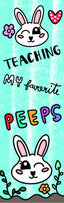 Teaching Peeps Pen Wrap 1.5 x 4.75 - The Vinyl Haus