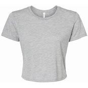 Bella Canvas Flowy Collection Crop T-Shirt-Heather Grey