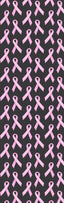 Pink Ribbons Black Background Pen Wrap 1.5 x 4.75 - The Vinyl Haus
