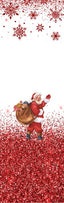 Santa Red Snowflakes Pen Wrap 1.5 x 4.75 - The Vinyl Haus