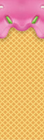 Ice Cream Pink Drip Pen Wrap 1.5 x 4.75 - The Vinyl Haus
