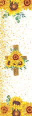 Sunflowers Wooden Cross Pen Wrap 1.5 x 4.75 - The Vinyl Haus
