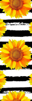Sunflower with Stripes Pen Wrap 1.5 x 5 - The Vinyl Haus