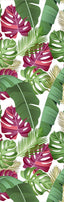 Green and Red Monstera Leaves Pen Wrap 1.5 x 4.75 - The Vinyl Haus