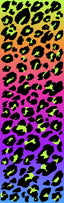 Neon Ombre Leopard 2 Pen Wrap 1.5 x 4.75 - The Vinyl Haus