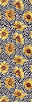 Sunflower Cheetah Pen Wrap 1.5 x 4.75 - The Vinyl Haus