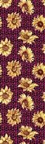 Sunflower Leopard Pen Wrap 1.5 x 4.75 - The Vinyl Haus