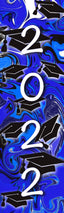 Class of 2022 Blue Pen Wrap 1.5 x 4.75 - The Vinyl Haus