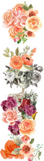Roses and Skeleton Pen Wrap 1.5 x 4.75 - The Vinyl Haus