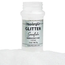 Snow Flake Iridescent Fine Glitter - 2oz - The Vinyl Haus