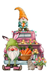 HTV Prints - Easter Gnome Truck - The Vinyl Haus