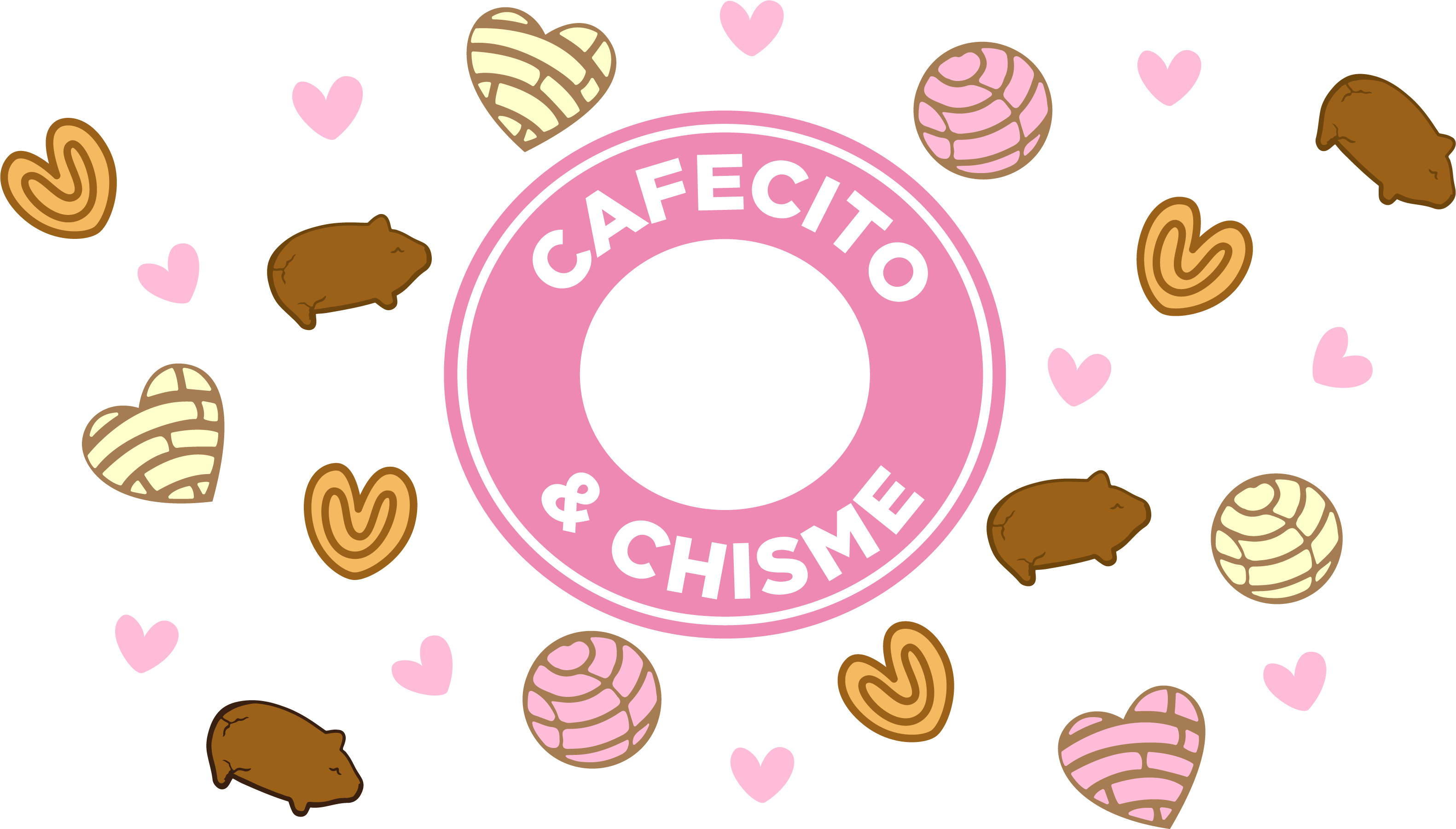 Cafecito Y Chisme Straw Topper, Cute Straw Toppers Pink, Concha