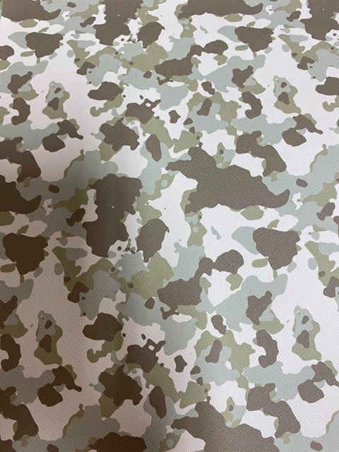 Faux Leather Sheet Green Camo Pattern 8" x 12" - Heat Transfer Haus