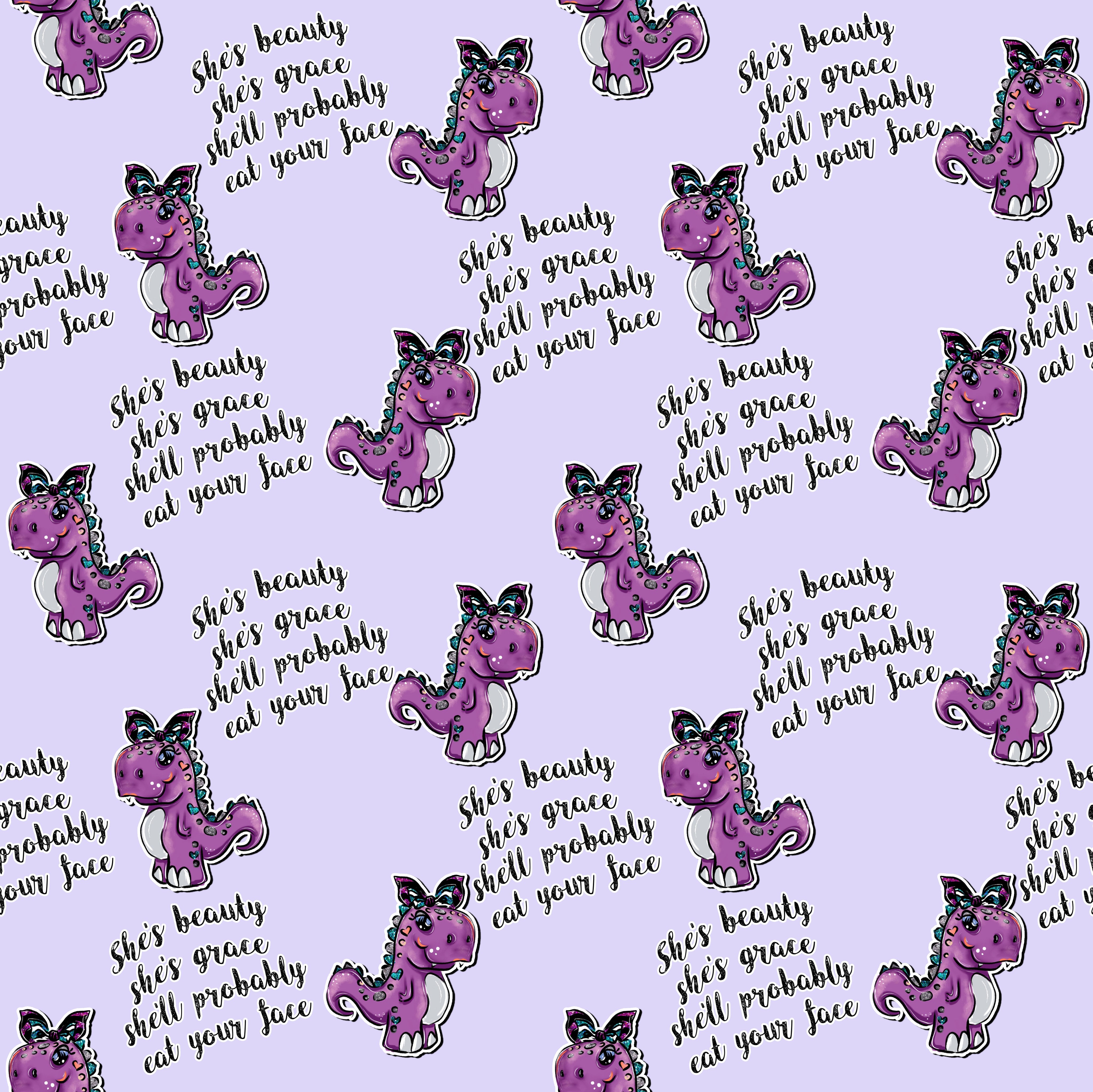 Dinosaurs T-Rex Pattern Vinyl 12" x 12" - The Vinyl Haus