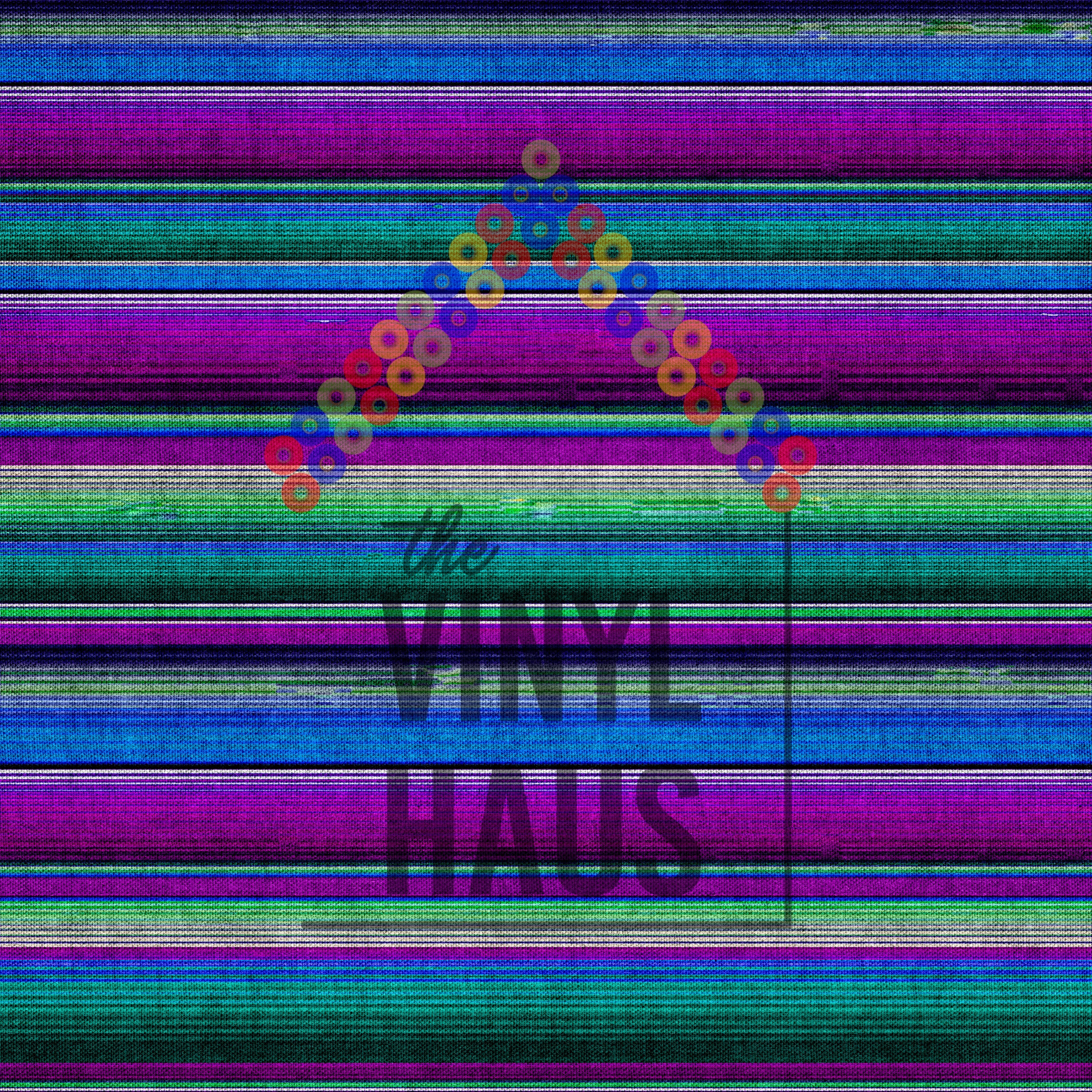 Purple and Green Serape Pattern Vinyl 12" x 12" - The Vinyl Haus