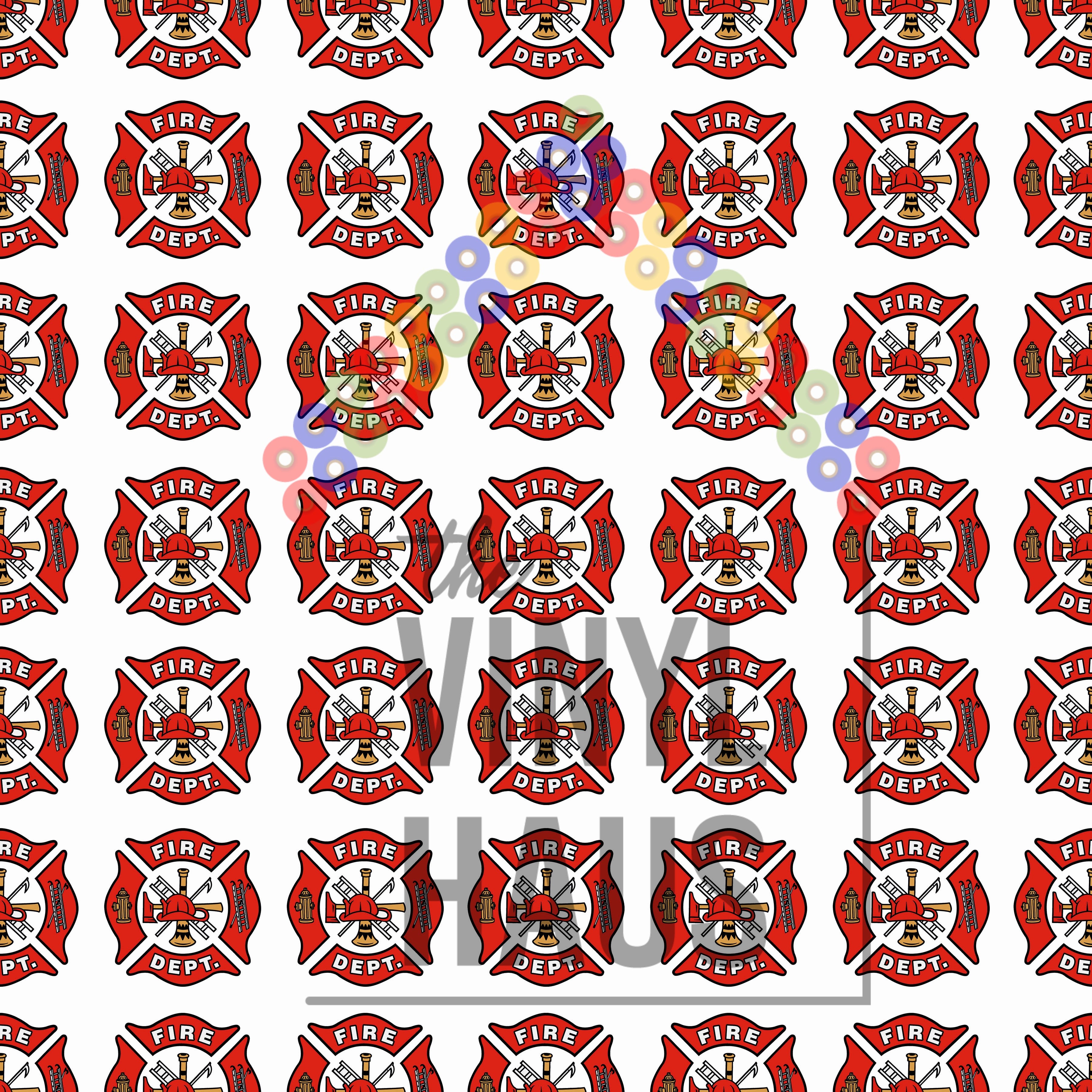 FIRE Pattern Vinyl 12" x 12" - The Vinyl Haus