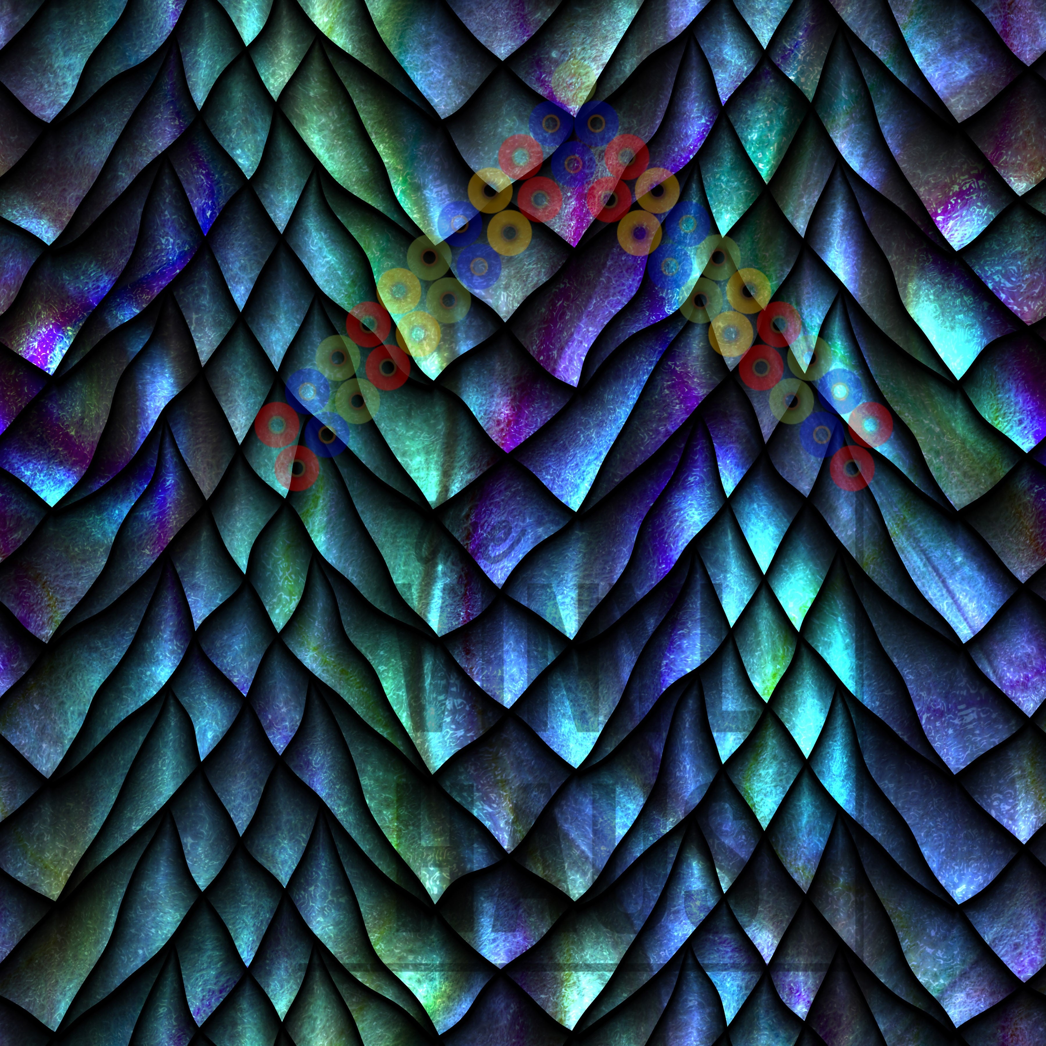 Galaxy Leaves Pattern Vinyl 12" x 12" - The Vinyl Haus