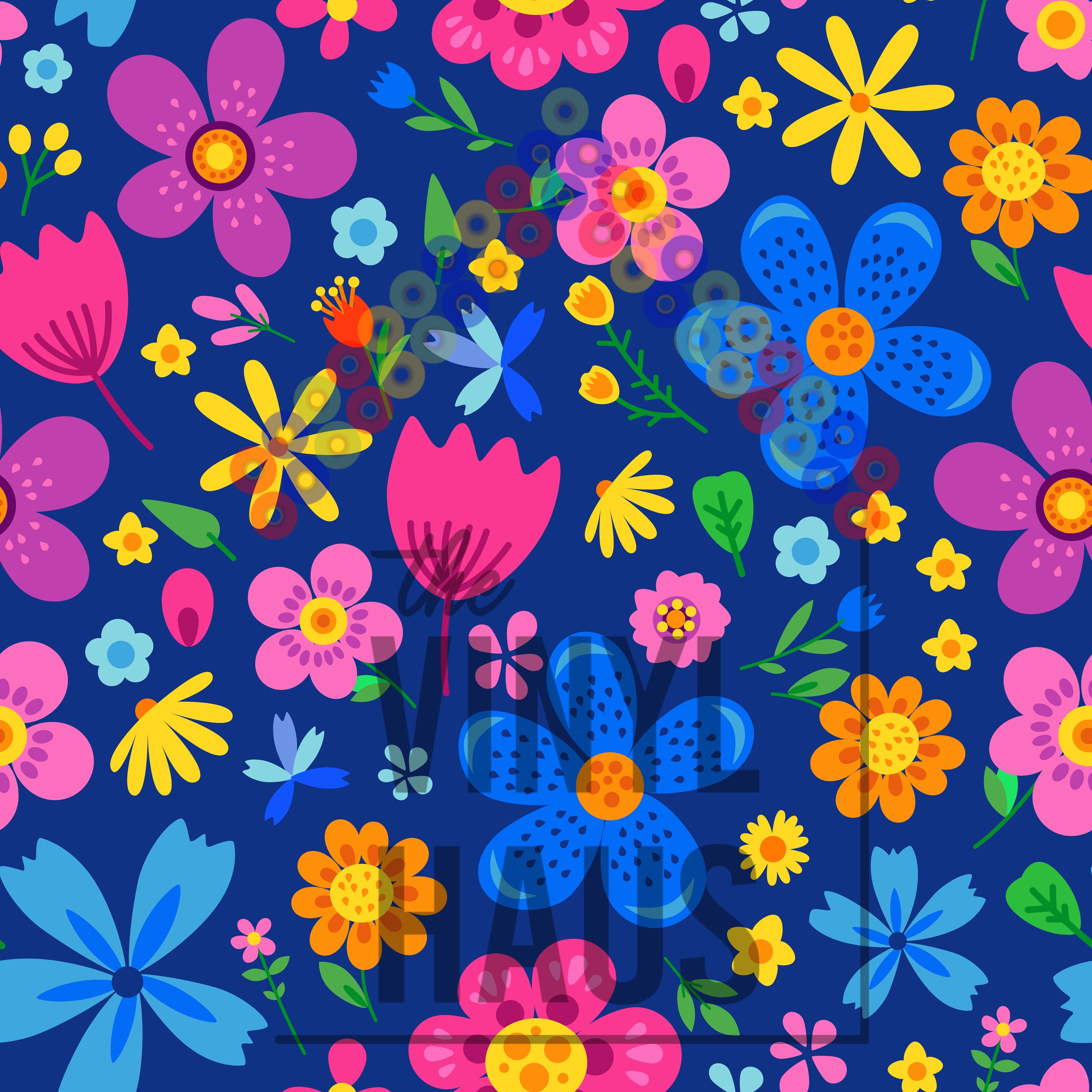 Floral Pattern Vinyl 12" x 12" - The Vinyl Haus