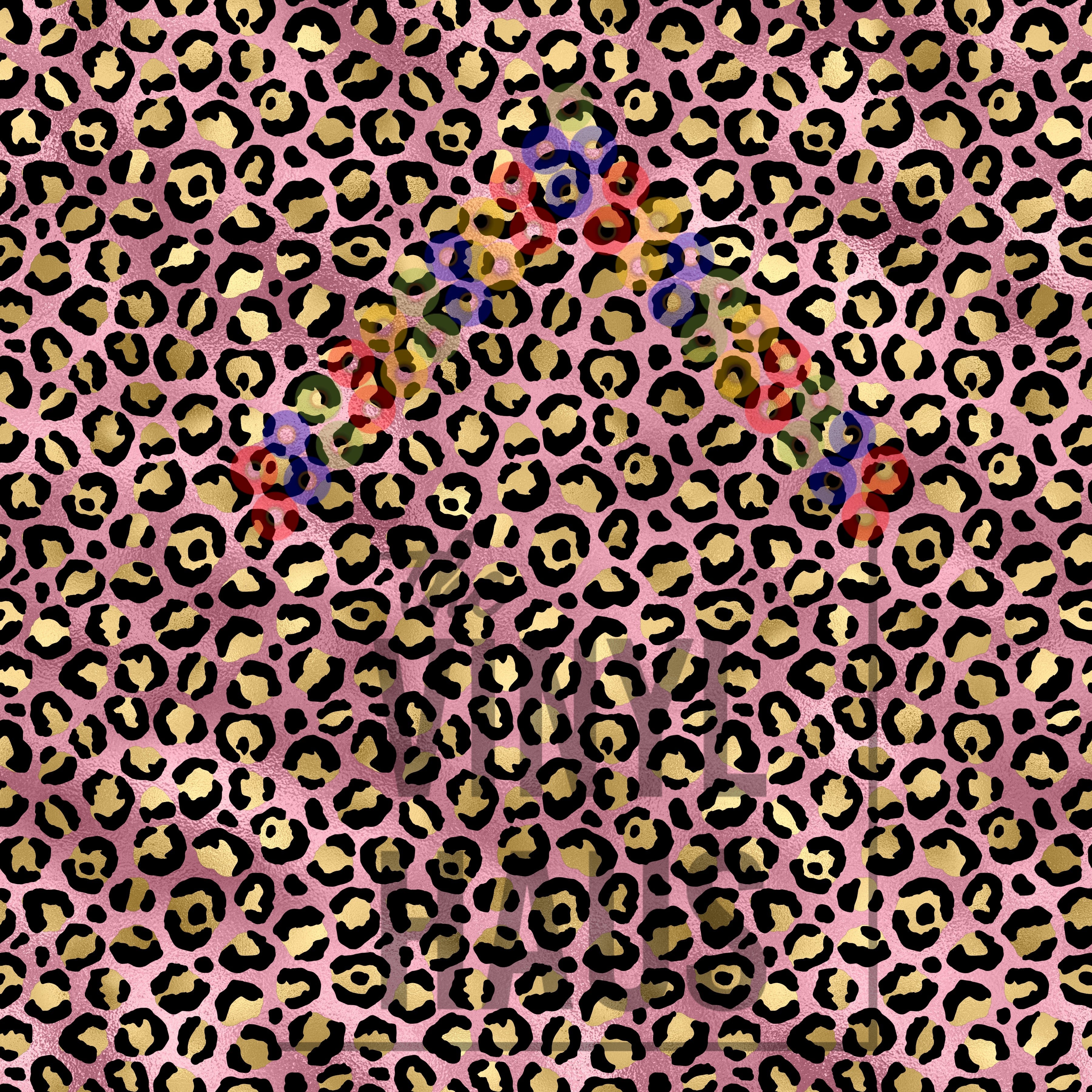 Rose Gold and Gold Cheetah Pattern Vinyl 12" x 12" - The Vinyl Haus