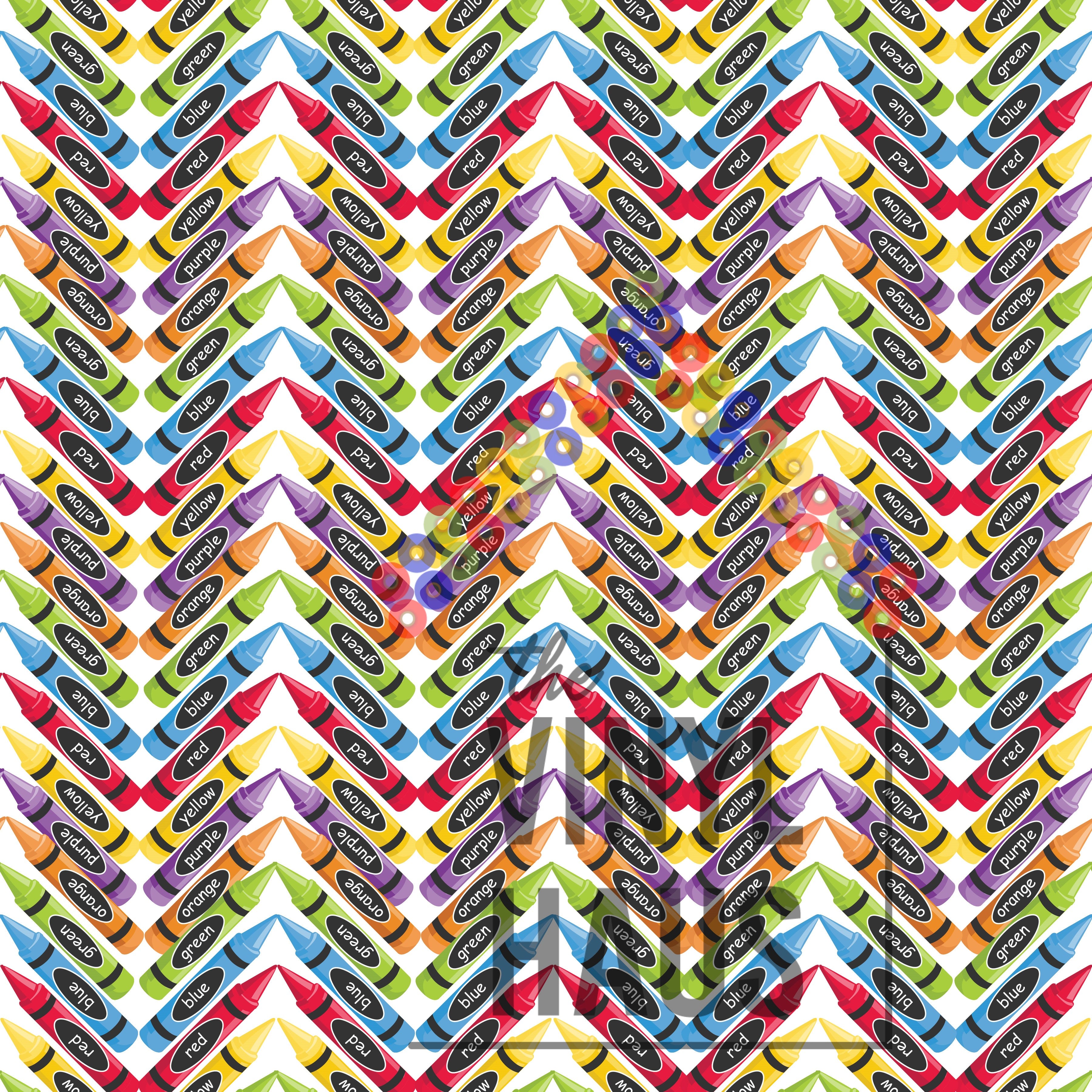 Chevron Crayon Pattern Vinyl 12" x 12" - The Vinyl Haus