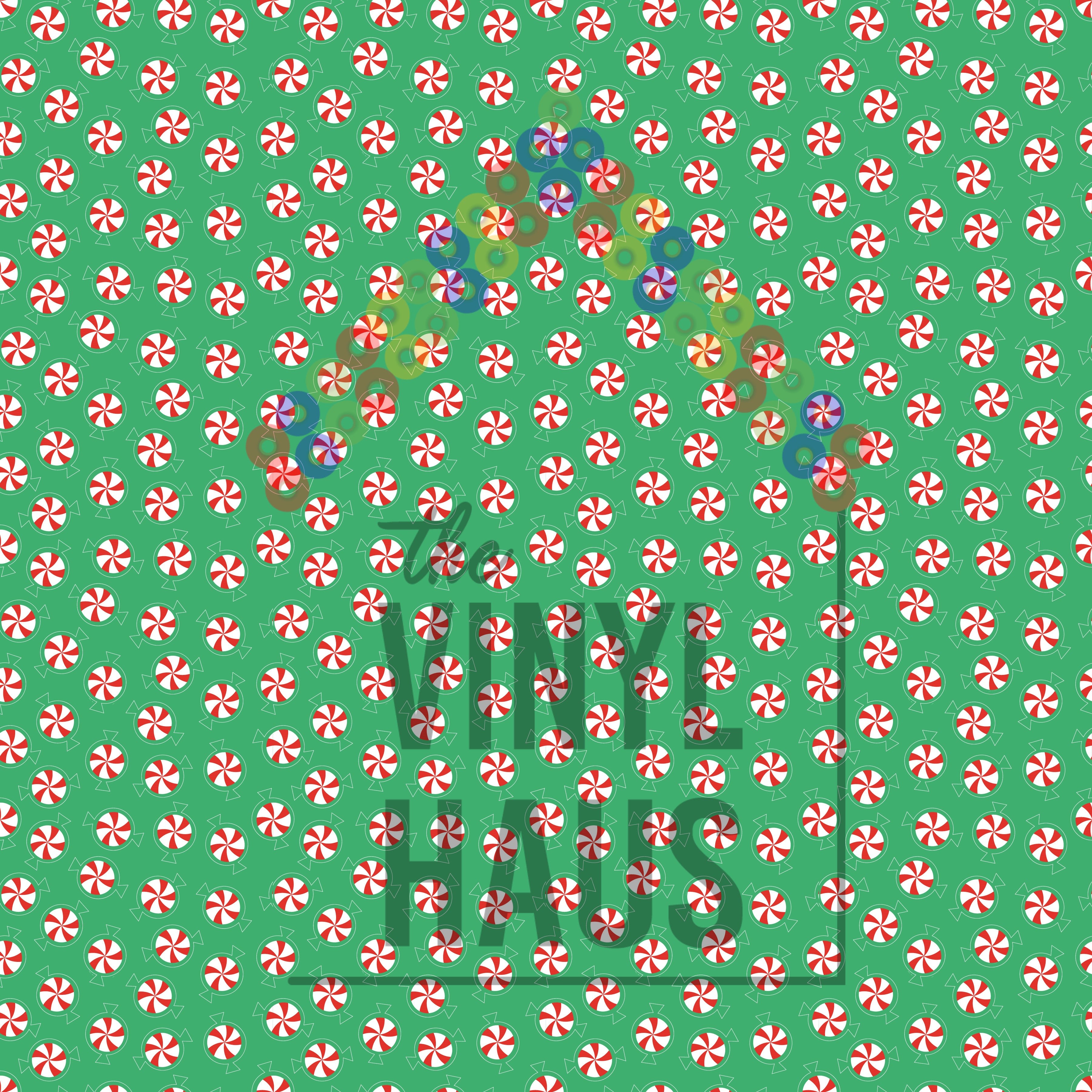 Peppermint Candy Pattern Vinyl 12" x 12" - The Vinyl Haus