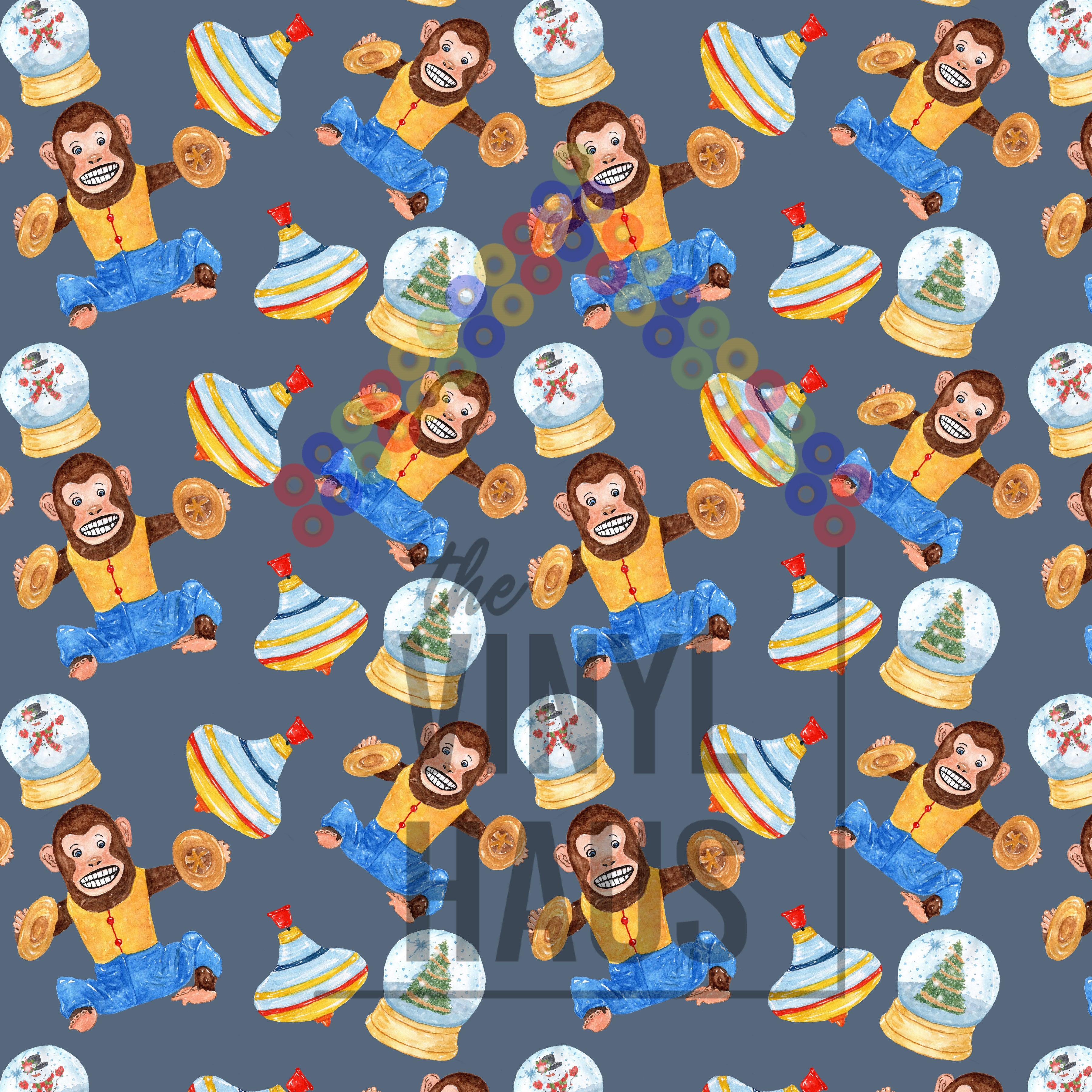 Vintage Toys Pattern Vinyl 12" x 12" - The Vinyl Haus