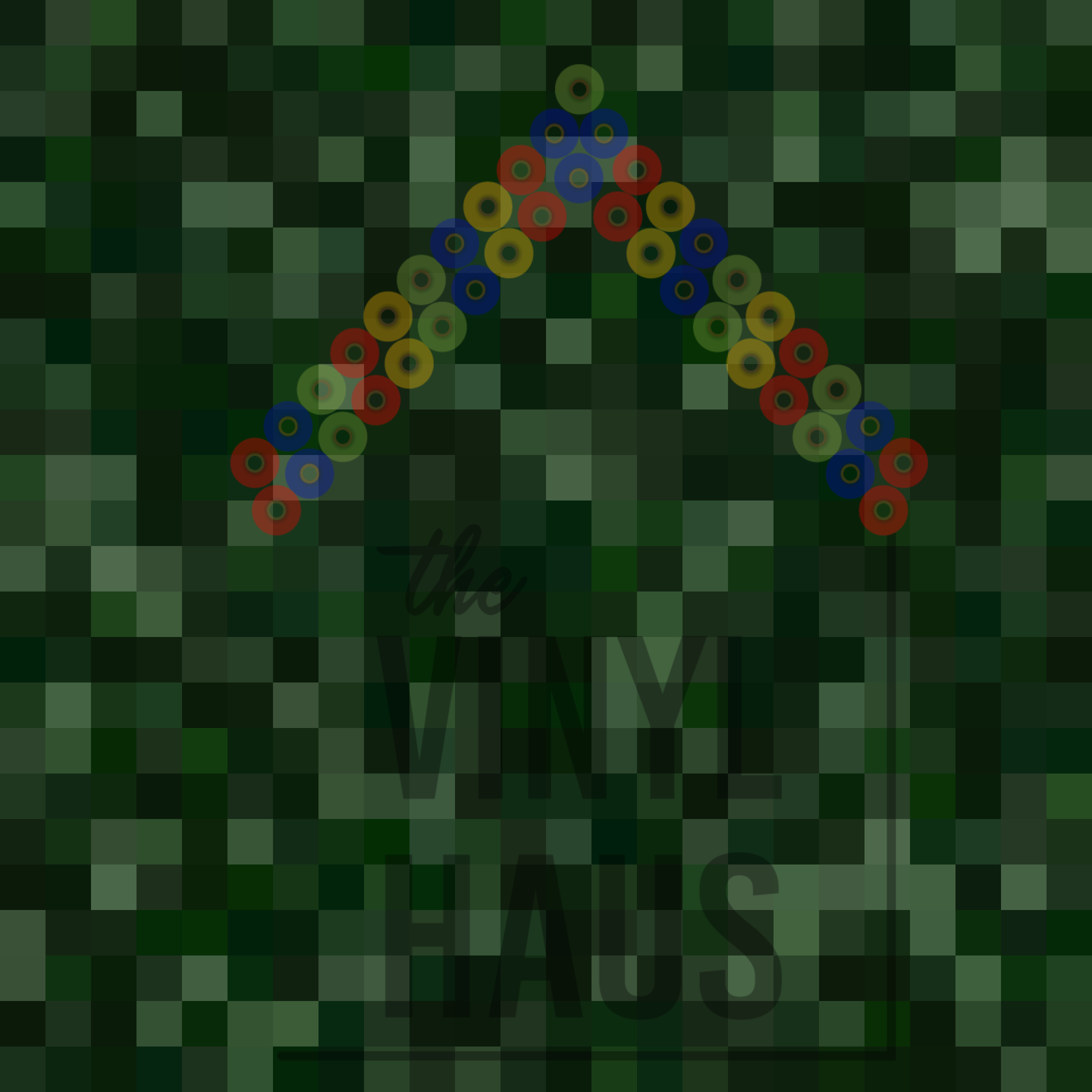 Pixels Dark Green Camouflage Pattern Vinyl 12" x 12" - The Vinyl Haus